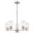 Park Ridge 5-Light 21 In. Wide Transitional Round Chandelier With Clear Glass Shade, LED Compatible, Adjustable Height, Hanging Ceiling Pendant Fixture For Dining Table Kitchen Entryway Bedroom Island Foyer-114165576