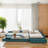 L-shaped Twin Size Daybed With Trundle, Daybed With Storage Drawer-1145715963