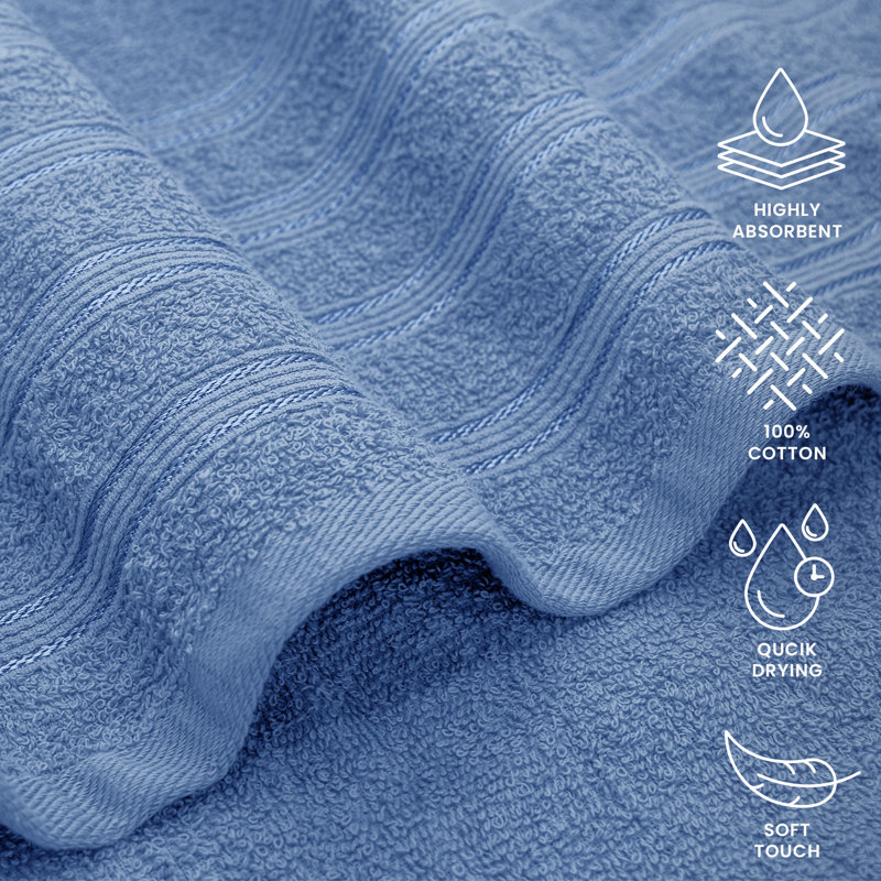 Pentheam Cotton Hand Towel, Blue