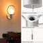 Appliques murales modernes câblées en nickel moderne, 2 ampoules G125 (blanc doux 1800K) incluses, globe en verre avec interrupteur à chaîne, lampe murale de style Mid-Century pour la chambre à coucher, le salon, le couloir,-1463933027