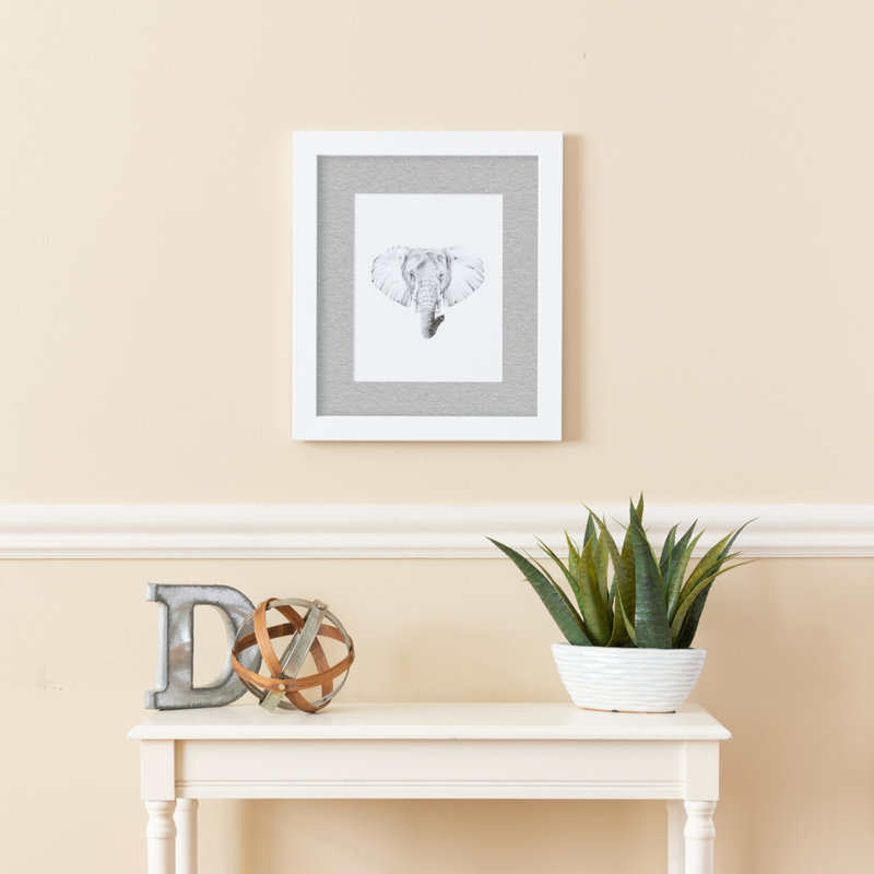 Cadre pour photo 20 po x 30 po blanc mat, gris