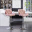 Tabouret de bar pivotant en velours