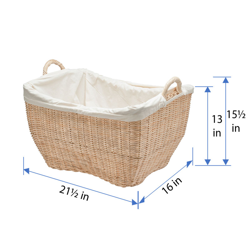 Gainey Wicker Laundry Basket