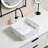 Bathroom Vessel Sink With Faucet, Drain Assembly