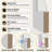 White Primed Solid Core Clear Glass Room Door-111172150