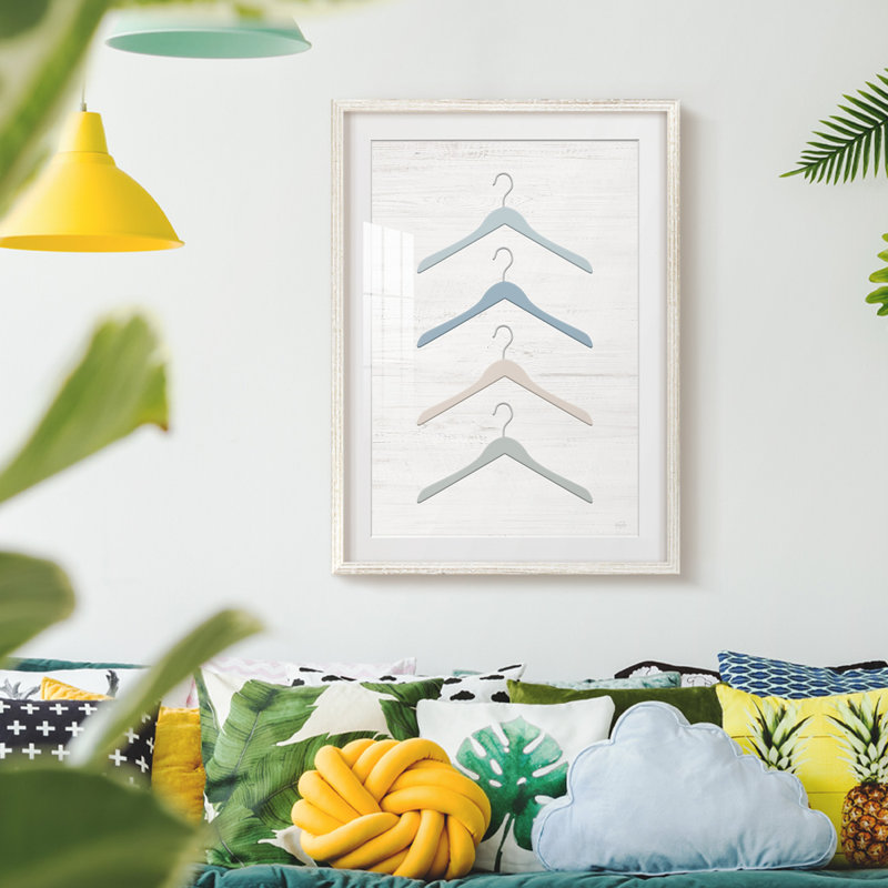 Palmilla - Toile tendue avec châssis, H 28,5 po x l 20,5 po, Blanc