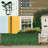 Artificial Grass Wall Panel,10"X 10"(8P) 4-Layer Leaf UV-Anti Gr...