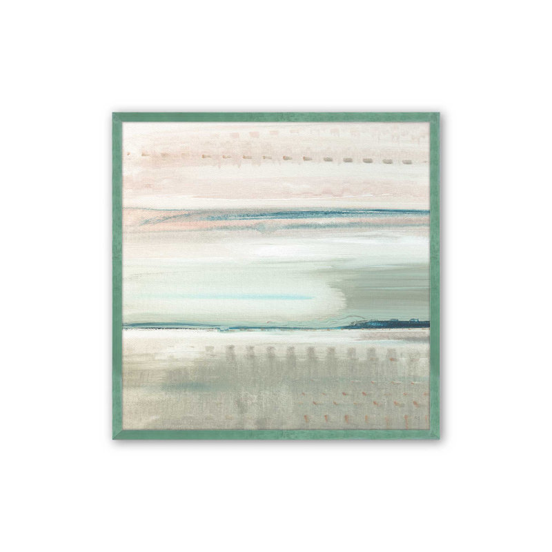 Impression de Hush of Dawn v2, H 21,75 po x l 21,75 po x P 1,25 po, Papier avec cadre photo citronnelle, 1