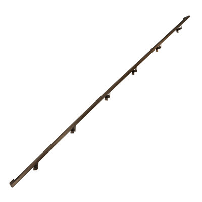 Ensemble de barres d'appui modernes en aluminium, supports réglables en acier, retour au mur, thermolaqué