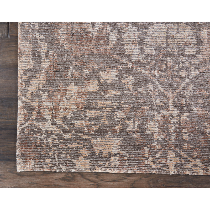 Dehl Rayon Oriental Indoor Rug, Rectangle 5'6" x 7'6"