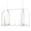 Triomphe 9 - Light Kitchen Island Linear Pendant