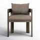 Fika Teak Patio Dining Armchair with Cushion