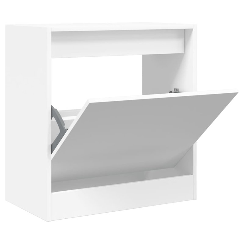 3 Pair Shoe Storage Cabinet, White
