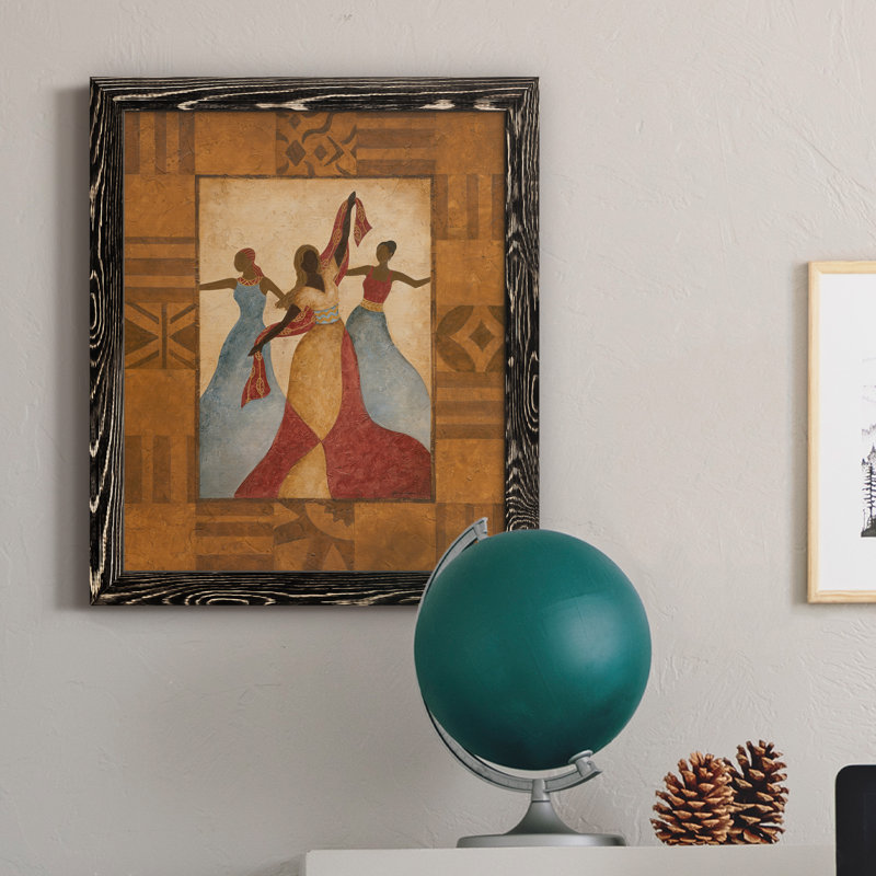 Célébration - Peinture sur toile encadrée, Cadre noir, H 24 po x l 18 po x P 1,5 po