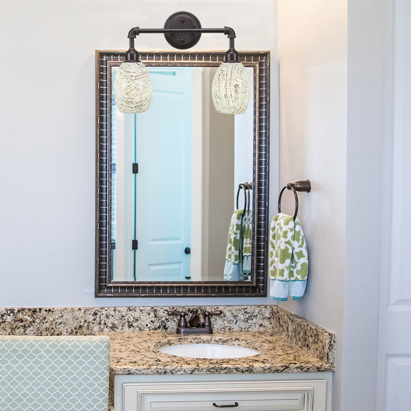 Shanell 2-Light Vanity Light, Natural Fusion