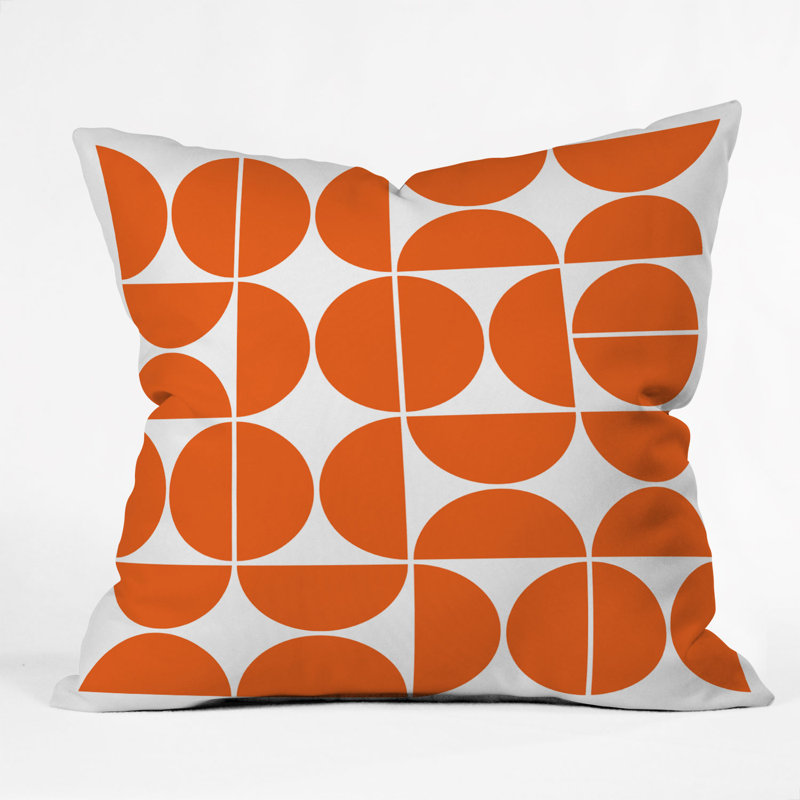 Housse et insert de coussin carré Mid Mid Century, 18 po x 18 po