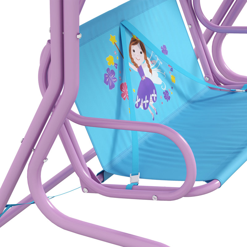 60 Person Porch Swing with Canopy, Purple, Purple