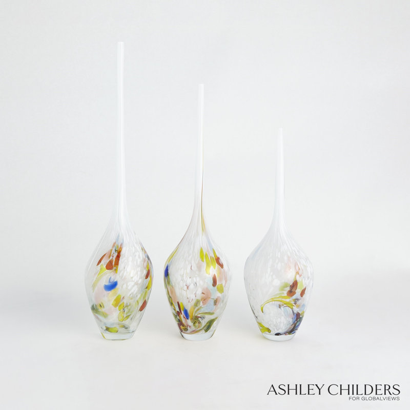 Long Stem Vase-Multicolor-Lg