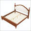 Grand lit plateforme en bois avec tête de lit tapissier-60327622-60327624