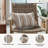 Distefano Striped Cotton Blend Reversible Throw Pillow