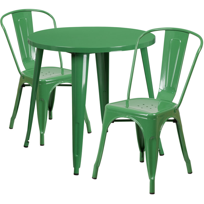 Ensemble bistro Brinson, Vert, 17.5"