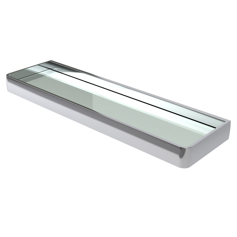 1 Piece Glass Floating Shelf