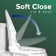 SmartBidet SB-2000WE Electric Bidet Toilet Seat with Heated Seating, Warm Air Dryer, Temperature Control Wash, and Control Panel, Round Seating