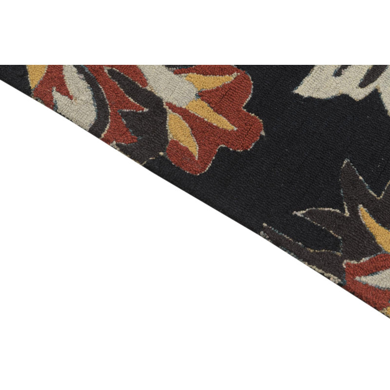 Tapis noir Poppe 4 x 6