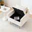 Chaise d'appoint rembourrée en velours avec rangement et poche Morden-598868101