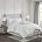Elegant 7-piece Bedding Sets, 100% Polyester, Pleated Comforter For Modern Bedrooms