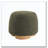 Fully Assembled Round Soft Teddy Fabric Upholstered Ottoman-864504402