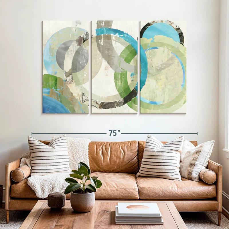 Avery Viridescent Rings, 42" H x 65" W