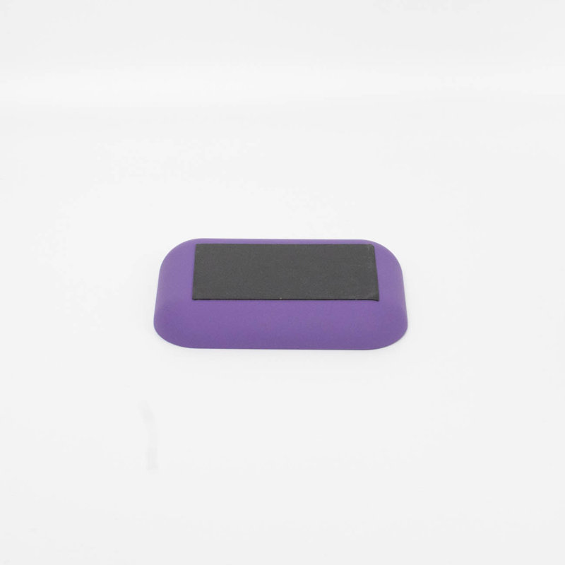 Porte-savon Hardware - Porte-savon en aluminium massif, finition mate, 1 pièce, Royal (mauve)