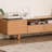 Log style simple solid wood TV cabinet