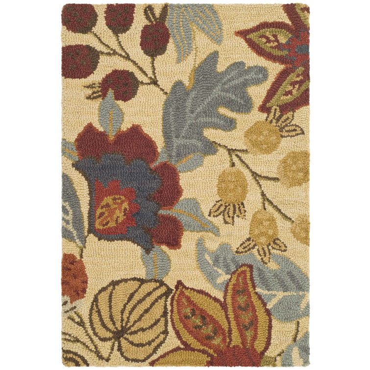 Arber Hand Tufted Wool Floral Rug