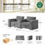 Miriam Modern 2 Seater Corner Sofa with Hidden Storage and USB Port-843010656