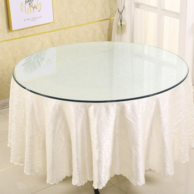 Glass Circle Polished Edge Table Top
