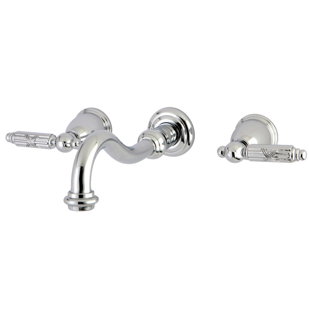 Kingston Brass Vintage Two-Handle 3-Hole Wall Mount Bathroom Faucet Kingston Brass 