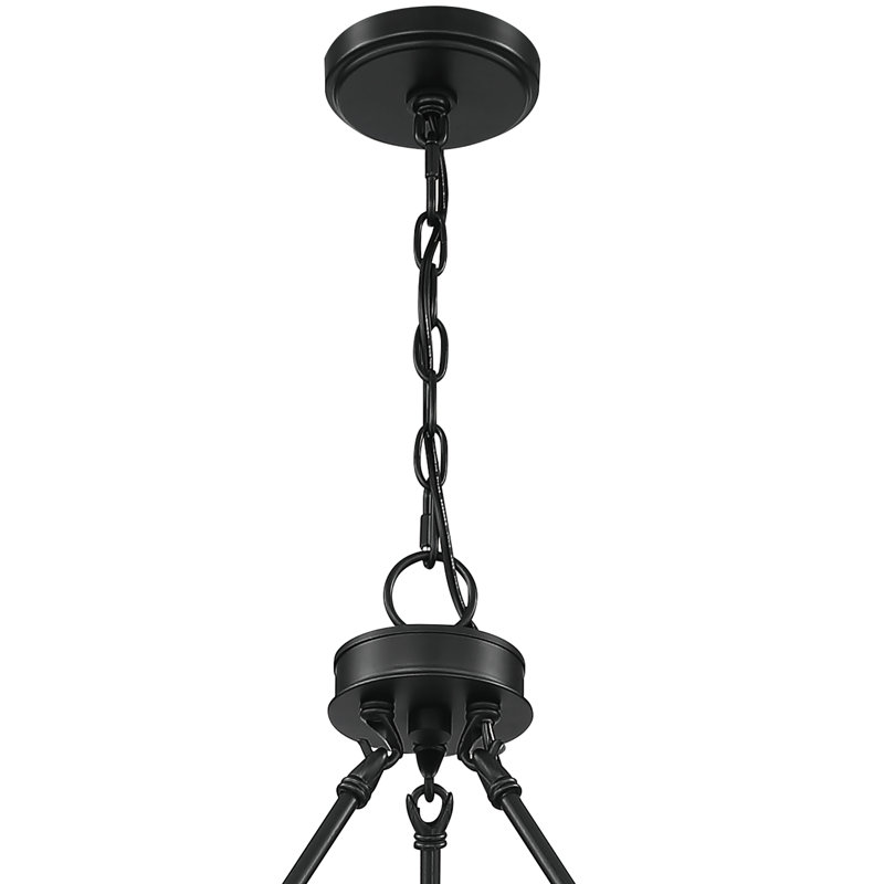 Lustre en roue de chariot à 20 lumières à intensité variable Adriana, Zinc vieilli