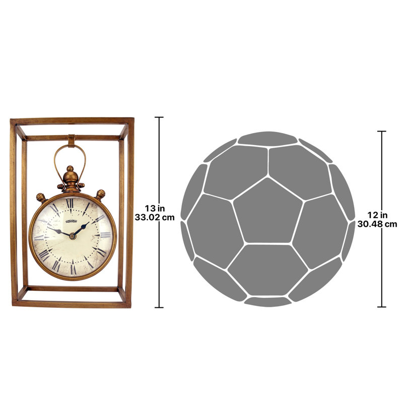 Industrial Age Mantel Tabletop Clock
