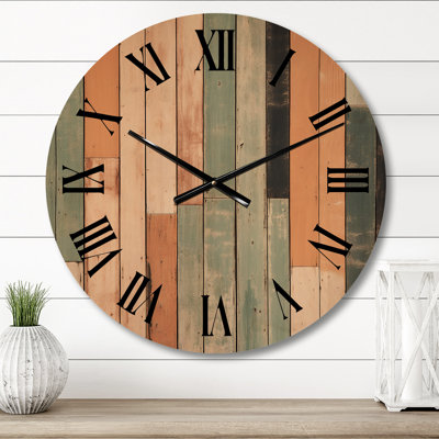 Horloge murale en bois massif Tyashia