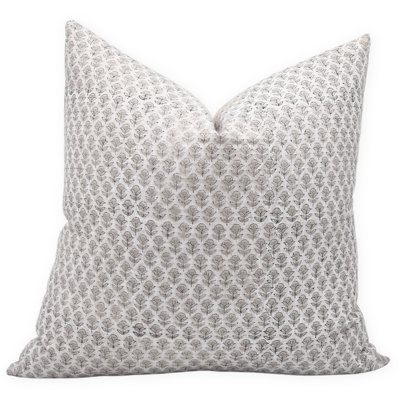 Fabdivine Tarnagni Luxury Handmade Linen Pillow Cover Ethnic Block Print Decorative Cushion for Modern and Boho Interiors Size-14X20 Inch