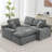 Flick Chenille Boneless Sectional Sofa with Double-Layer Cushions & Side Pockets-754638582