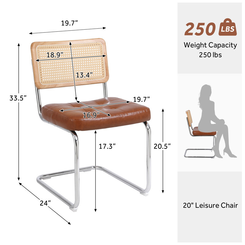 Chaise parsons Umar, Brun, Brun