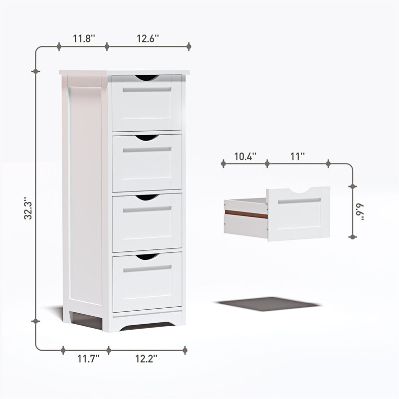 Commode d'appoint en bois massif