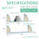 Ascano 24.8 inch Wood Floating Shelf Rattan Floating Shelves for Wall
