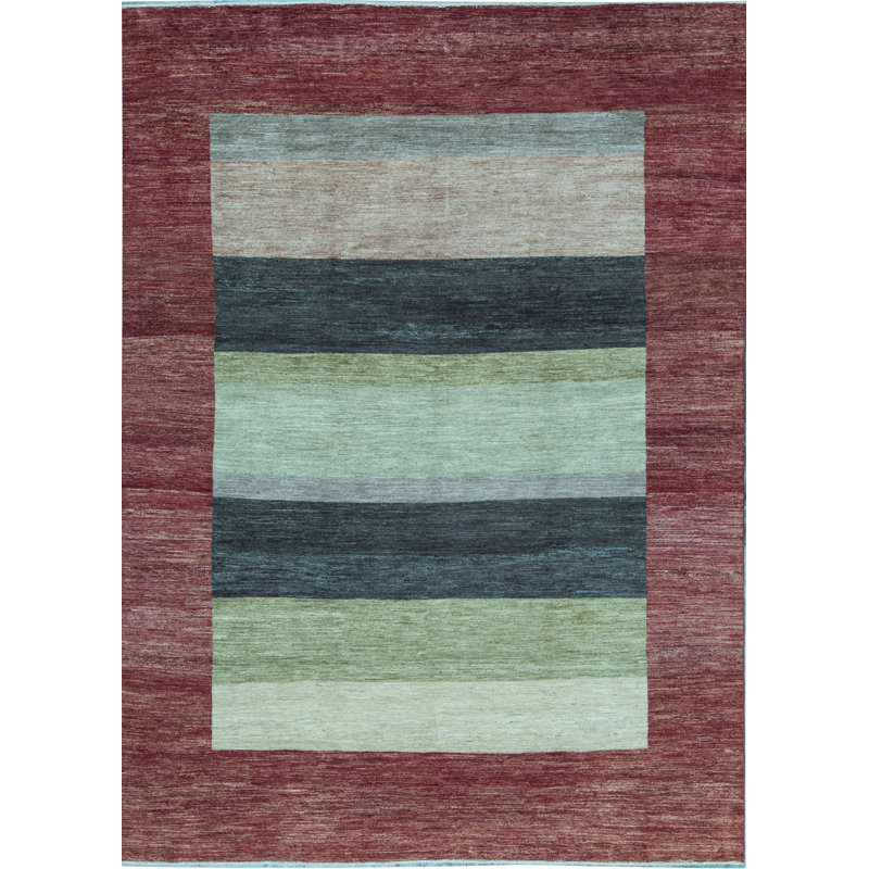 Gabbeh Wool Striped Area Rug
