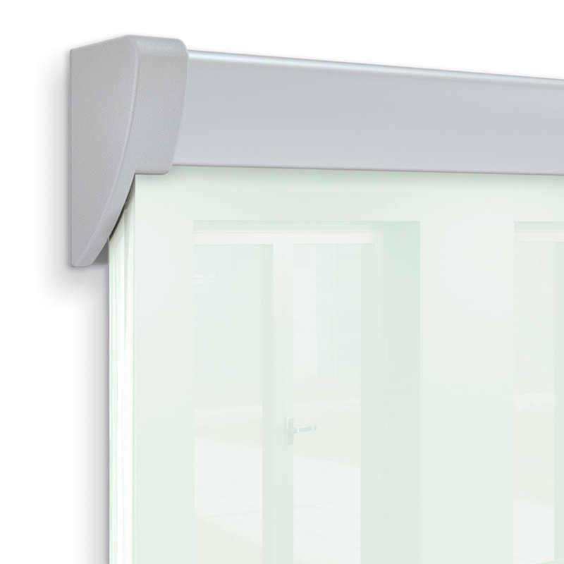 Unity Full Wall Mounted Magnetic Glass Board, 72" x 144"