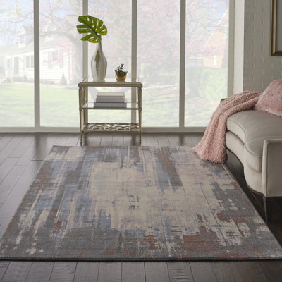 Wool Abstract Indoor Rug