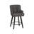 26''H Upholstered 360°Swivel Counter Height Bar Stools, Wood Legs Kitchen Island Chairs-2106507576-2106701522